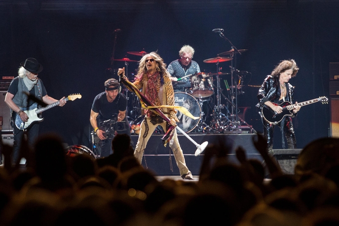 "Siemens" areną drebino legendinė roko grupė "Aerosmith"