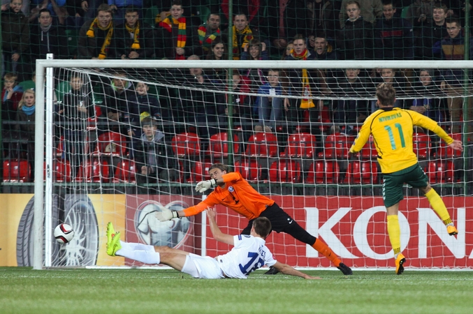 Lietuvos futbolininkai palaužė Estijos rinktinę