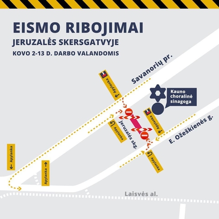 Svarbi informacija vairuojantiems Kaune