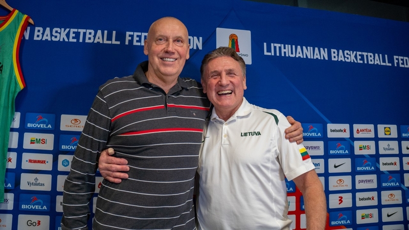Rimas Kurtinaitis ir Valdemaras Chomičius