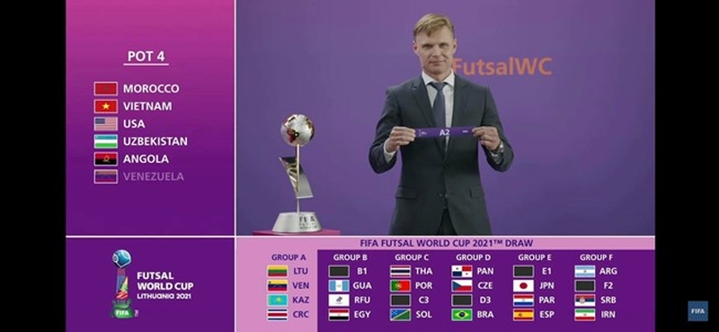 Lietuvos salės futbolo rinktinė sužinojo varžovus FIFA pasaulio salės futbolo čempionate