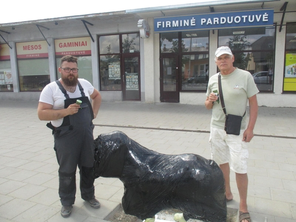 Lukas Šiupšinskas (kairėje) ir Algimantas Bakas