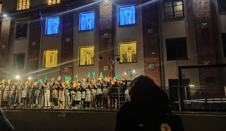 Klaipėdos menininkai palaiko ukrainiečių studentus