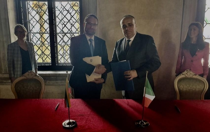 Lietuvos ir Italijos kultūros ministrai pasirašė memorandumą dėl bendradarbiavimo 