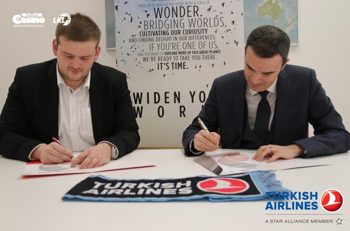 Oro bendrovė „Turkish Airlines“ ir LKL pratęsė bendradarbiavimą
