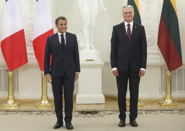 Emmanuelis Macronas ir Gitanas Nausėda