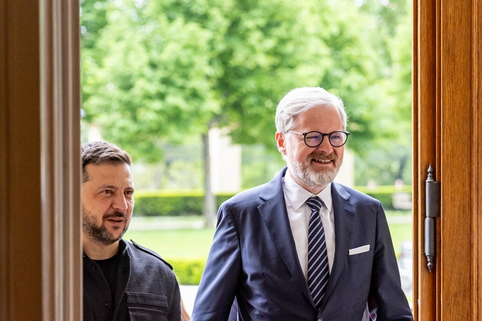 Volodymyras Zelenskis ir Petras Fiala