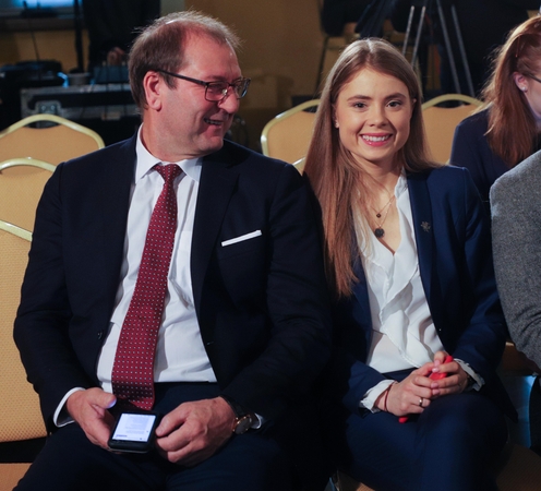 Viktoras Uspaskichas ir Ieva Kačinskaitė-Urbonienė