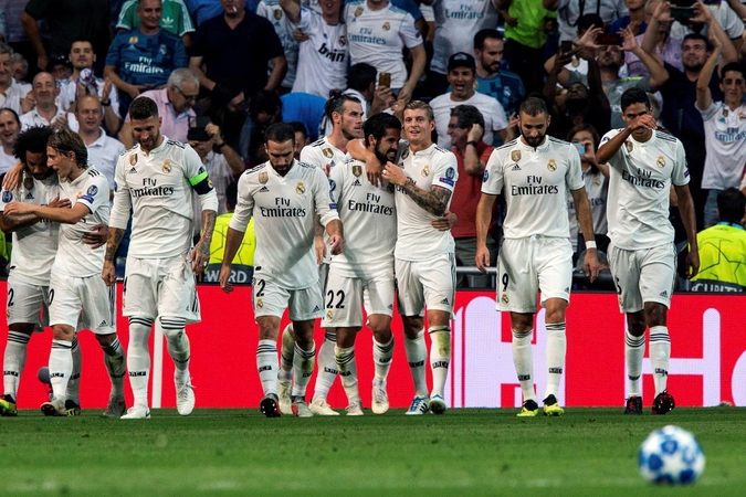"Real" komanda džiaugiasi įvarčiu