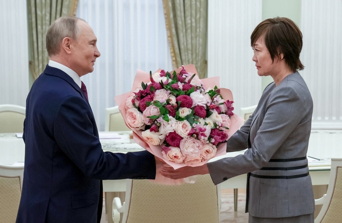 Vladimiras Putinas ir Akie Abe