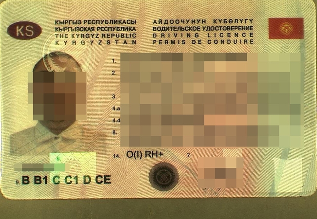 Du kirgizai sulaikyti dėl, įtariama, suklastotų vairuotojų pažymėjimų 