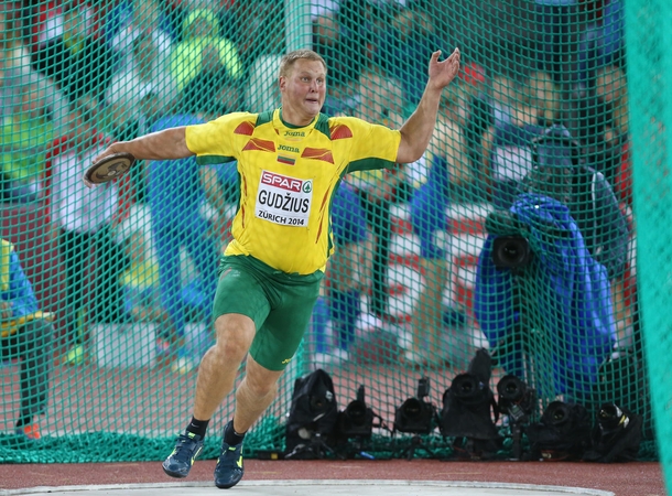 Nepasisekė: disko metikas A. Gudžius Europos čempionate liko tik dešimtas