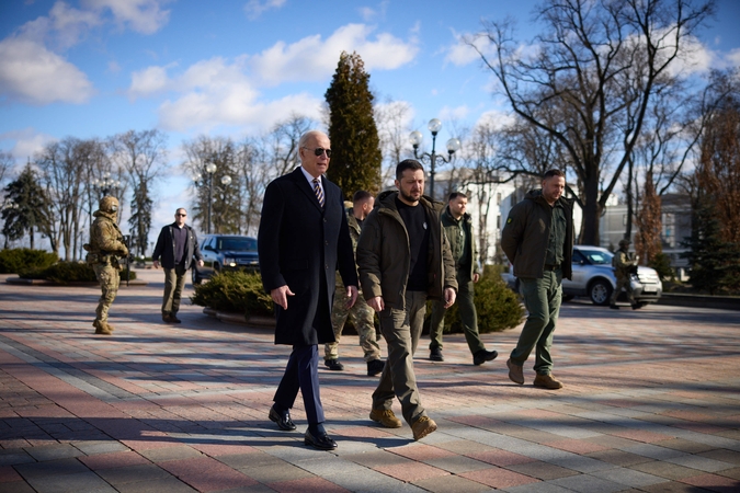 Joe Bidenas ir Volodymyras Zelenskis