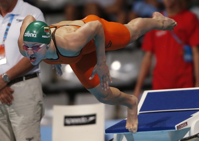 Prieš Europos plaukimo čempionatą R. Meilutytė pagerino tris Lietuvos rekordus