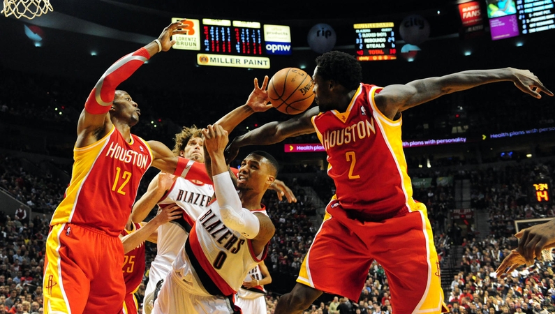 Aštuntą pralaimėjimą NBA lygoje "Rockets" Portlande patyrė be D.Motiejūno