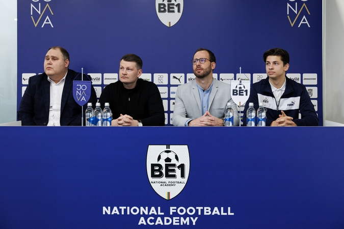 „Be1“ futbolo klubas sezoną pasitinka atjaunėjęs, bet kartelės nenuleidžia