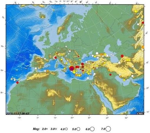 Lietuvos seisminės stotys užfiksavo žemės drebėjimą Graikijoje