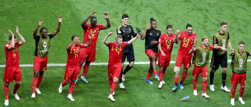 Belgijos futbolininkai įveikė brazilus ir pateko į čempionato pusfinalį