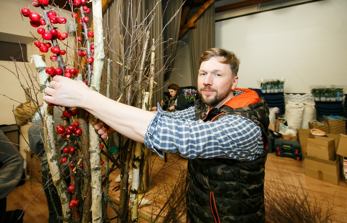 Kalėdinę parodą Rotušėje rengia kelios dešimtys floristų
