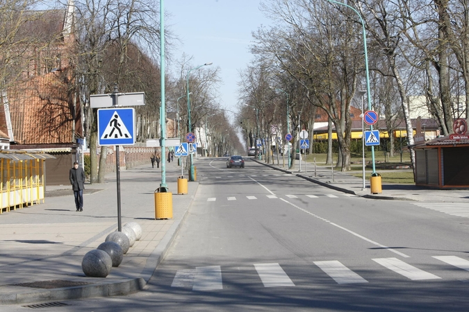 Palangos pagrindinėje gatvėje – vienpusis eismas