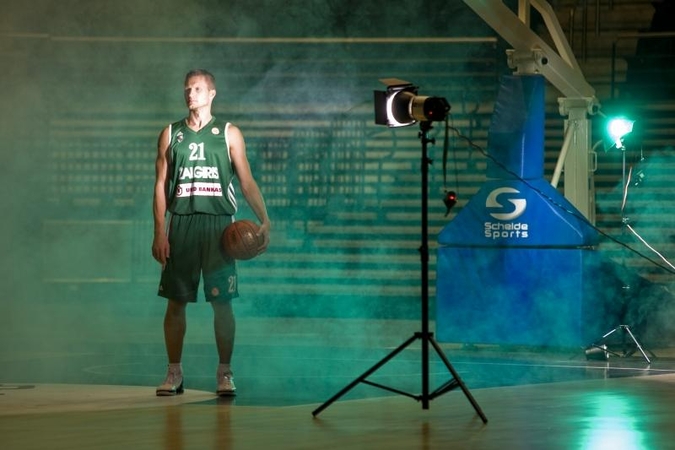 Žalgiriečių fotosesija: be grimo, bet su pakilia nuotaika