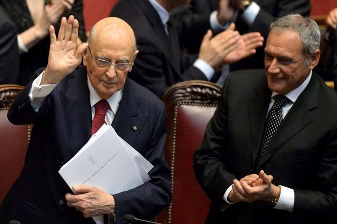 Italijoje prezidentu prisaikdintas G. Napolitano