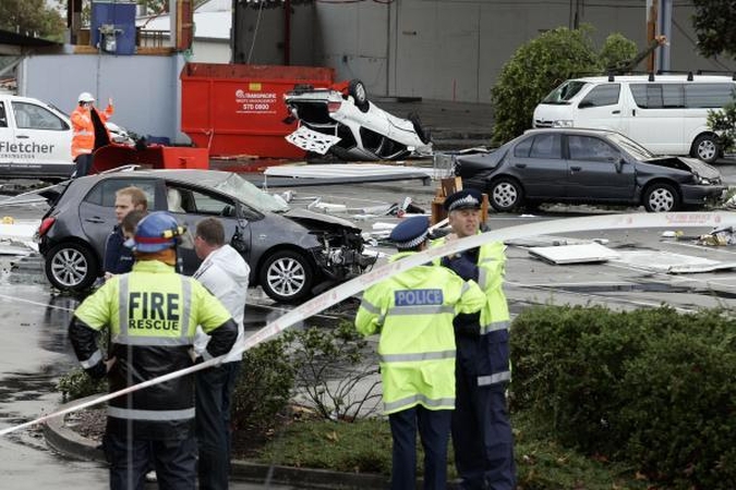 Didžiausią Naujosios Zelandijos miestą nusiaubė tornadas, žuvo du žmonės
