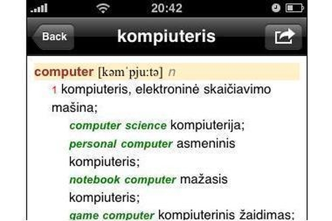 „Anglonas“ atkeliavo į „iPhone“