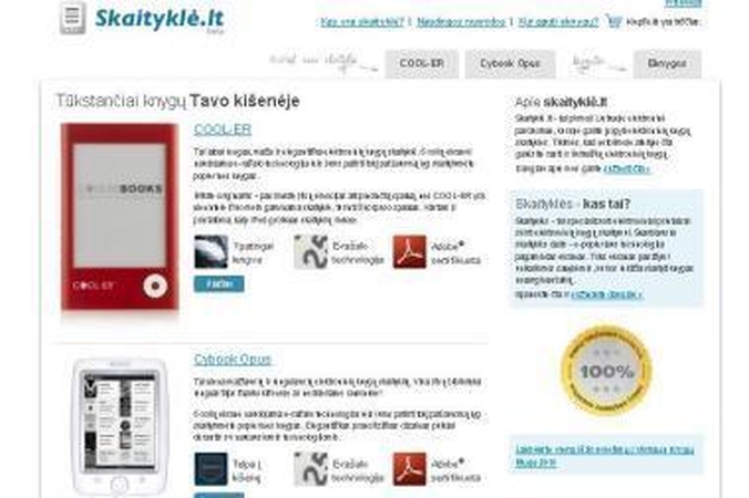 Lietuvoje jau prekiaujama elektroninėmis knygomis