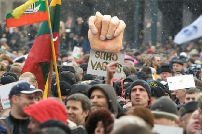 Profsąjungų lyderiai nekalti dėl riaušių prie Seimo