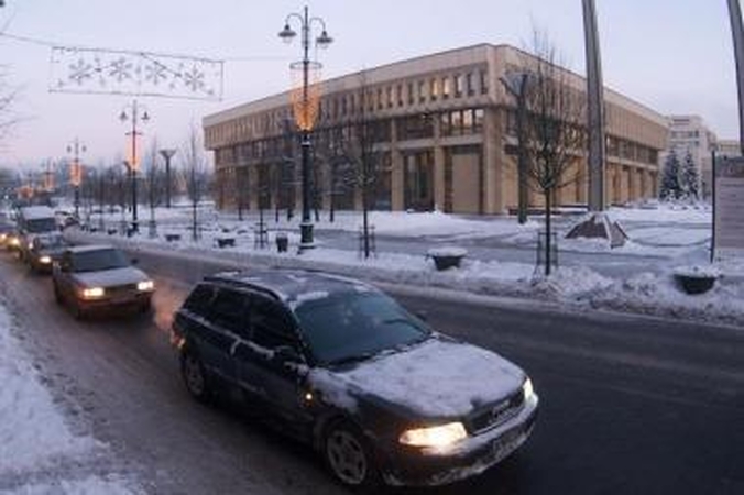 Protestas prieš automobilių mokestį – negausus ir padrikas