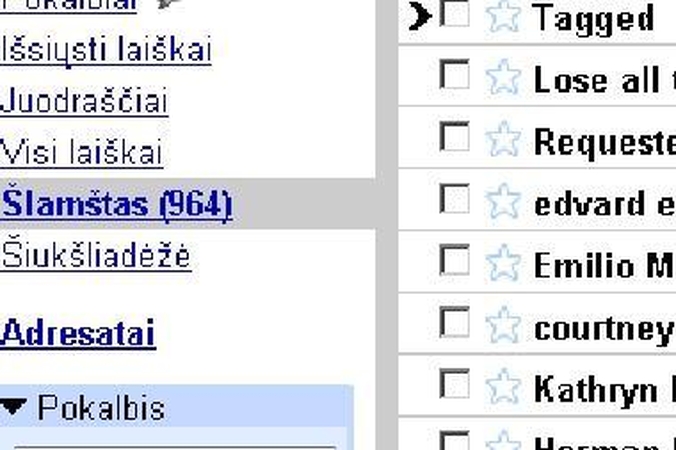 Šlamštlaiškių sumažėjo išjungus ryšį JAV bendrovei