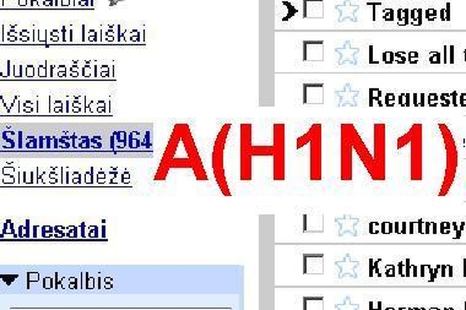 Interneto įsibrovėliai siunčia brukalą, siūlydami skiepus nuo A(H1N1)