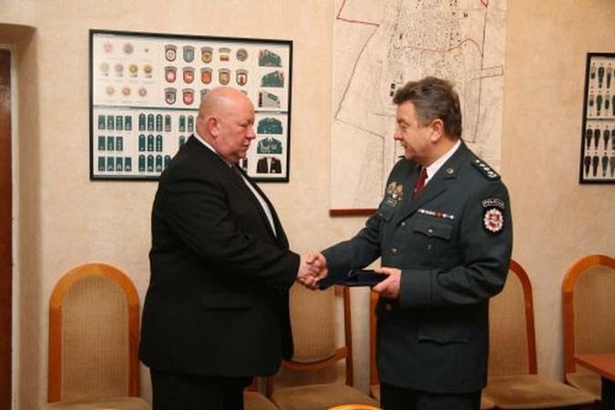 Į pensiją išlydimas Jūrų uosto policijos skyriaus viršininkas N.Akimov