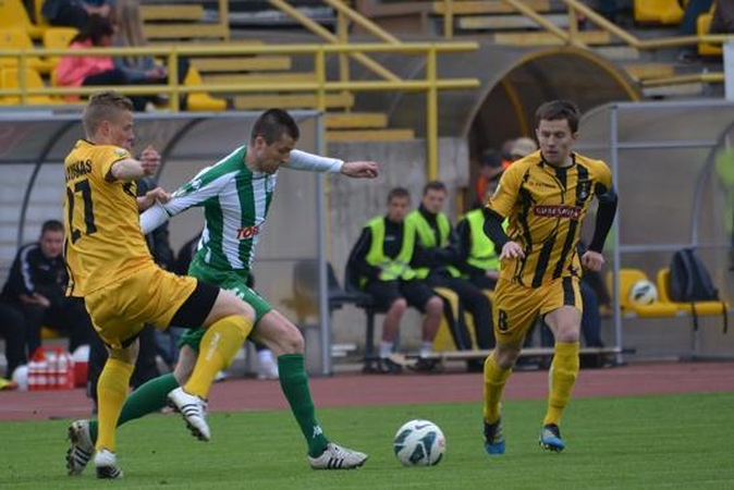 „Žalgiris“ Šiauliuose prarado du taškus, tačiau liko A lygos lyderiu