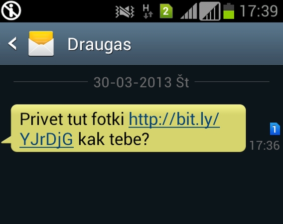Plinta SMS žinutės su „dovanėle“ visiems, su kuriais esi bendravęs
