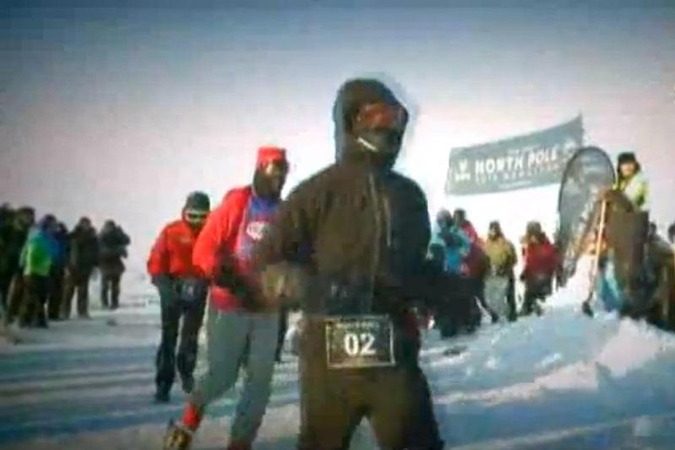 Šiaurės poliuje vyko šalčiausias maratonas pasaulyje