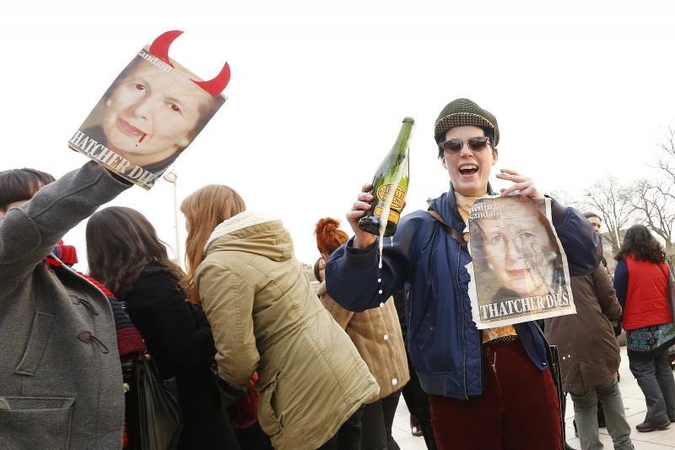 Londono priemiestyje surengta šventė dėl M. Thatcher mirties