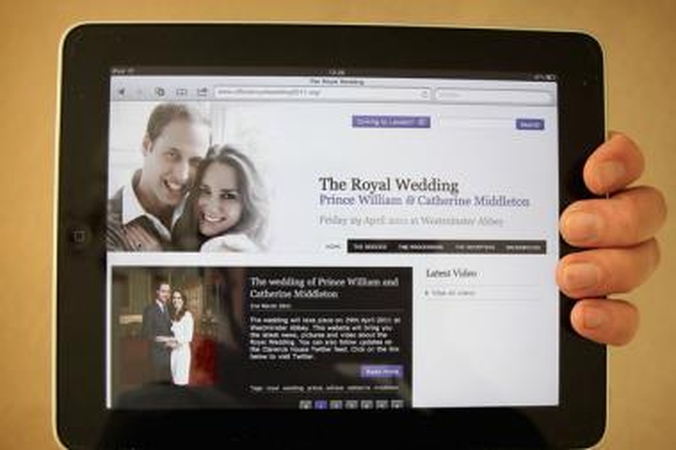 Princo Williamo vestuvėms išleista speciali „iPad“ programa