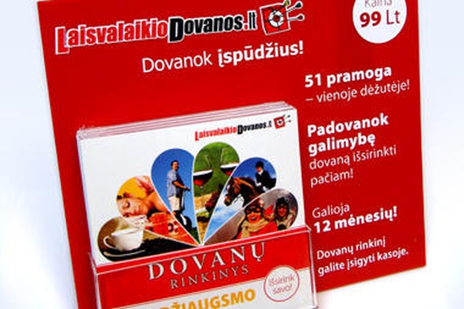 Degalinėse – įspūdžio dovanų pasiūlymai