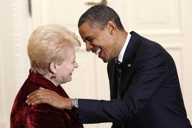 D.Grybauskaitė pakvietė B. Obamą į Europos krepšinio čempionatą