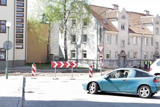 Eismą J.Janonio gatvės dalyje žada atidaryti kitą savaitę