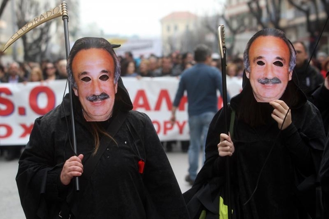 Graikijoje - protestai prieš kanadiečių aukso paieškas