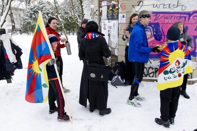 Vilniečiai - už Tibeto laisvės siekius   