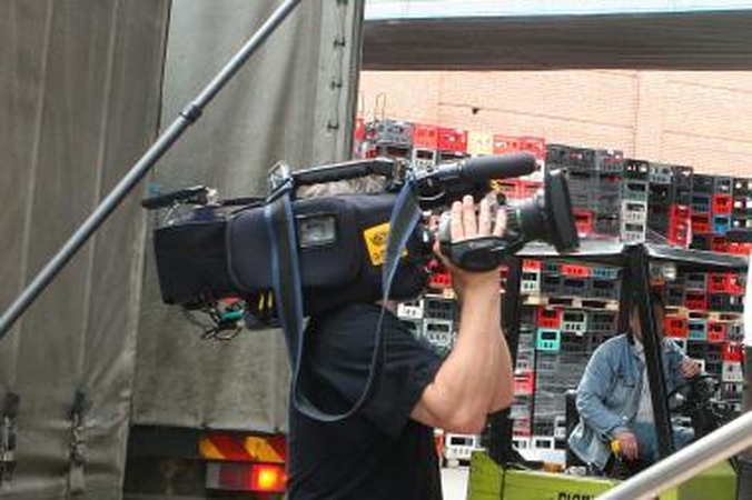 Kaune apgadinta televizijos laidos „Angelai“ operatoriaus kamera