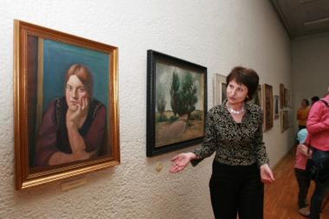 Septyni P.Domšaičio paveikslai parduoti aukcione PAR