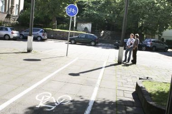 Tvarkomi Kaune esantys dviračių takai
