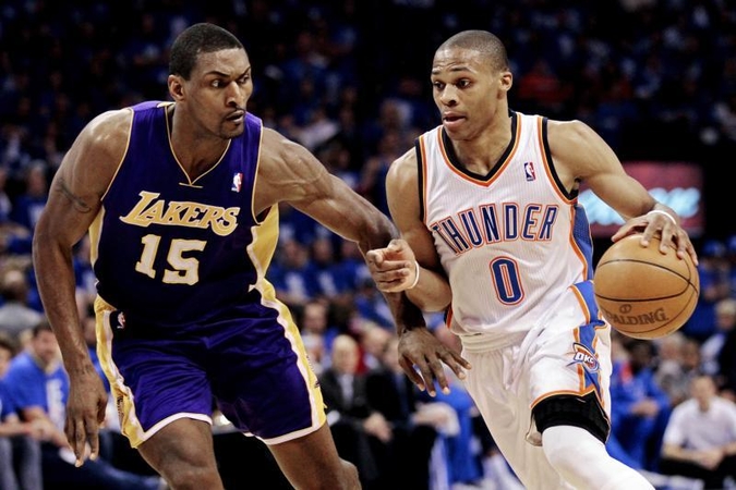 „Thunder“ sutriuškino „Lakers“ ekipą ir išsiveržė į priekį