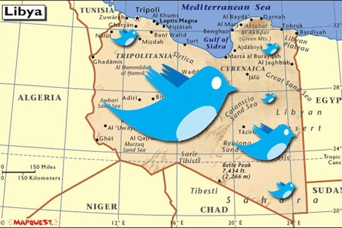 NATO bombarduoja Libiją, gaudama koordinates iš "Twitter"