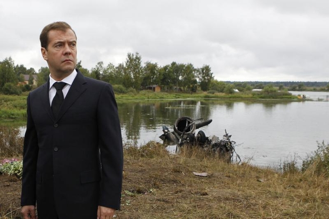 Medvedevas dalyvavo valandą trukusioje „ekskursijoje“ po anglių šachtą